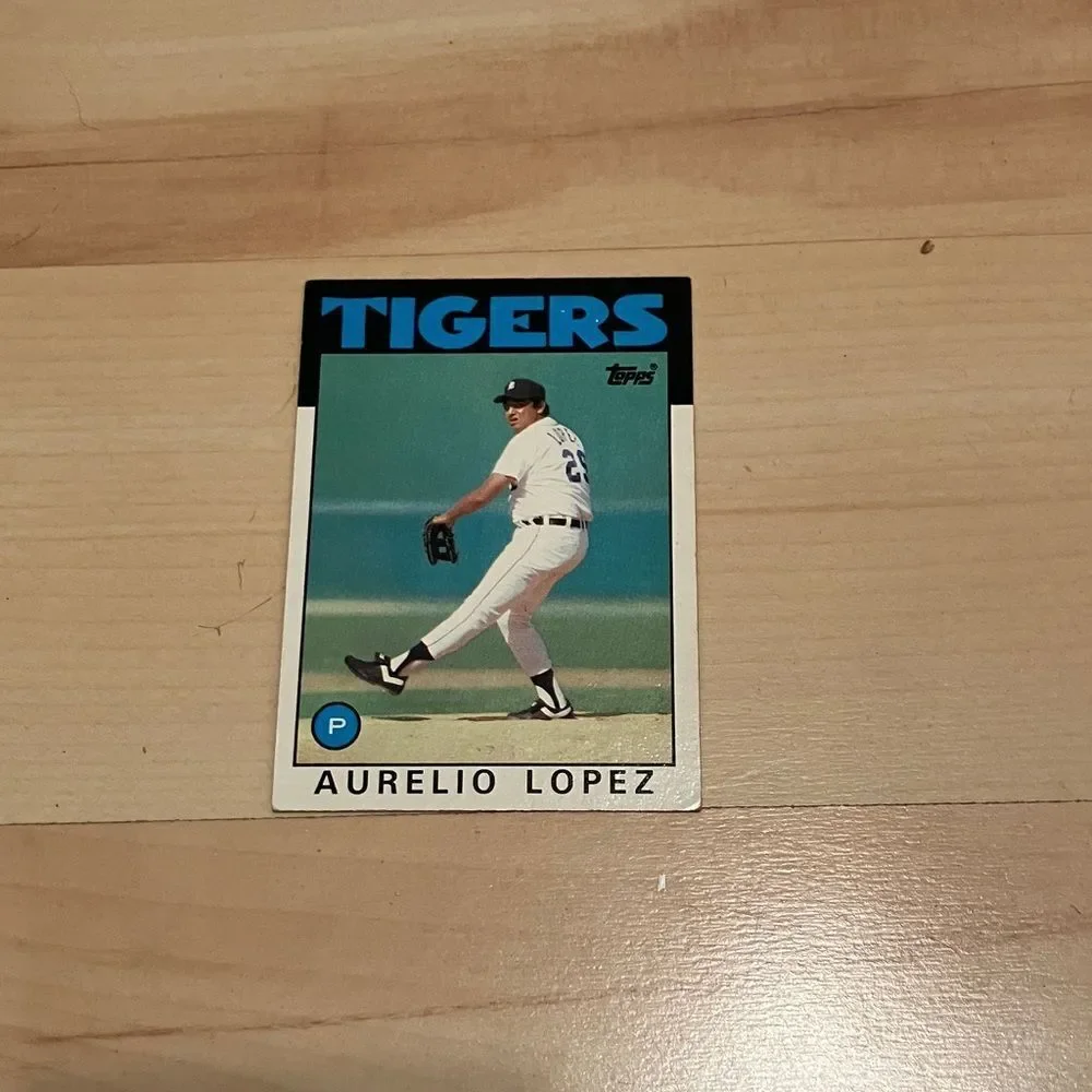 1986 Topps Detroit Tigers Baseball Card Trading Card